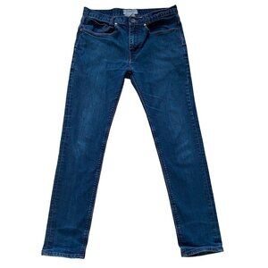 Billabong Mens Medium blue Wash Denim Jeans Size 32 tapered Fit Classic Casual
